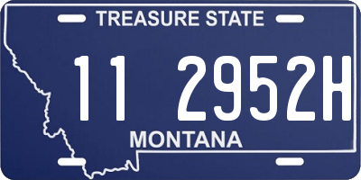 MT license plate 112952H