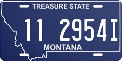 MT license plate 112954I