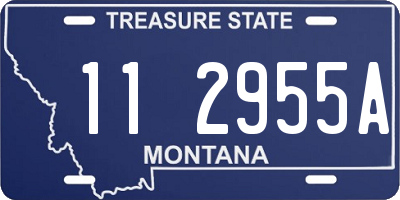 MT license plate 112955A