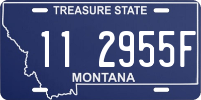 MT license plate 112955F