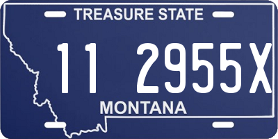 MT license plate 112955X