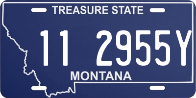 MT license plate 112955Y