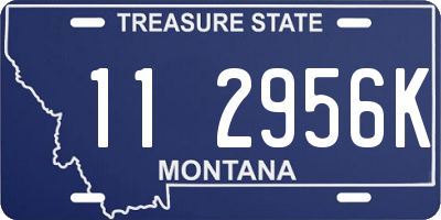 MT license plate 112956K