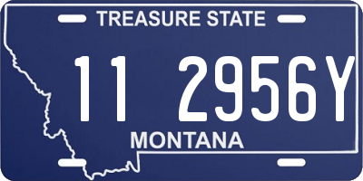 MT license plate 112956Y