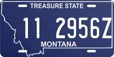 MT license plate 112956Z