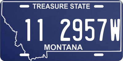 MT license plate 112957W