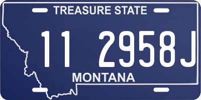 MT license plate 112958J