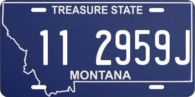 MT license plate 112959J