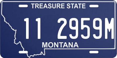 MT license plate 112959M