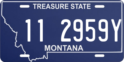 MT license plate 112959Y