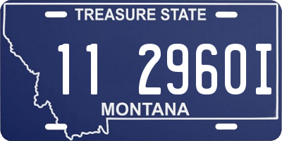 MT license plate 112960I