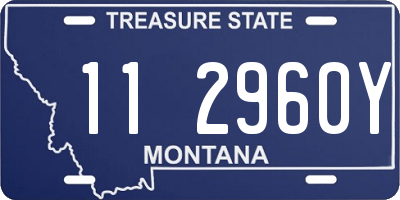 MT license plate 112960Y