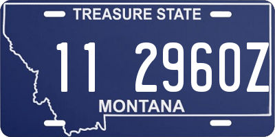 MT license plate 112960Z