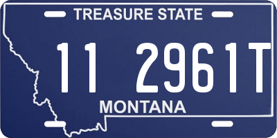 MT license plate 112961T
