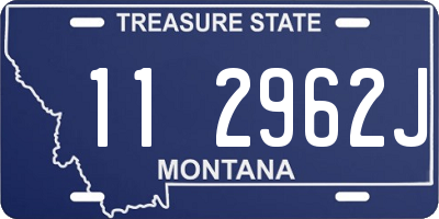 MT license plate 112962J