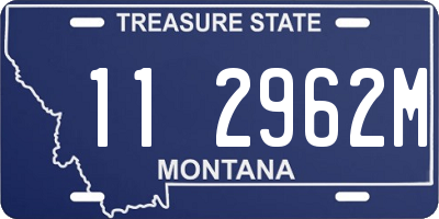 MT license plate 112962M