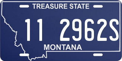 MT license plate 112962S