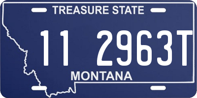 MT license plate 112963T
