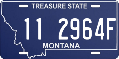 MT license plate 112964F