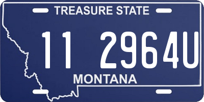 MT license plate 112964U