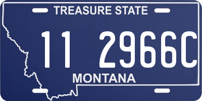 MT license plate 112966C