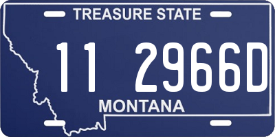 MT license plate 112966D