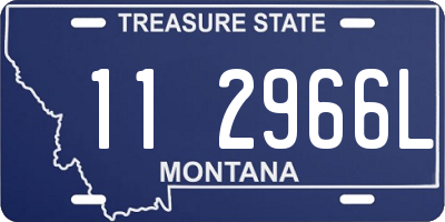 MT license plate 112966L