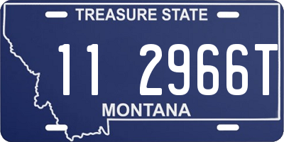 MT license plate 112966T