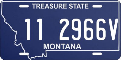 MT license plate 112966V