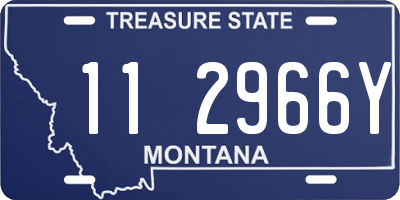 MT license plate 112966Y