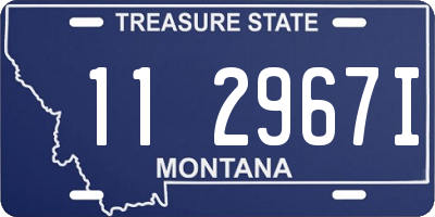 MT license plate 112967I
