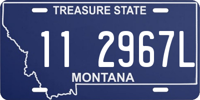 MT license plate 112967L