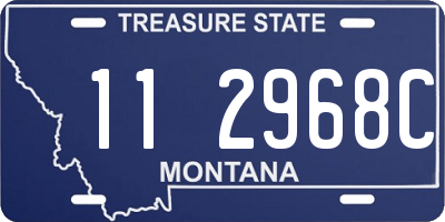 MT license plate 112968C