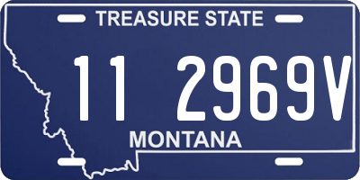 MT license plate 112969V