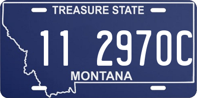 MT license plate 112970C