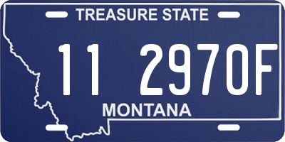 MT license plate 112970F