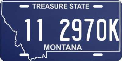 MT license plate 112970K