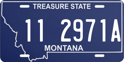 MT license plate 112971A