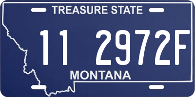 MT license plate 112972F