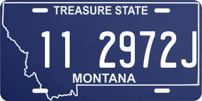 MT license plate 112972J