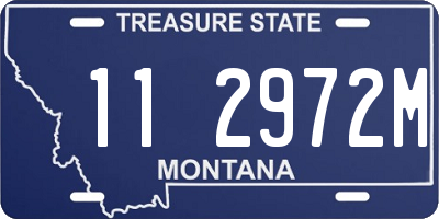 MT license plate 112972M