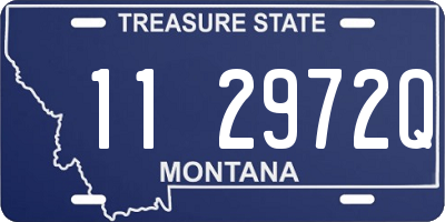 MT license plate 112972Q