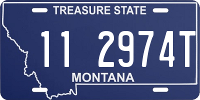 MT license plate 112974T