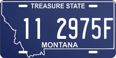 MT license plate 112975F