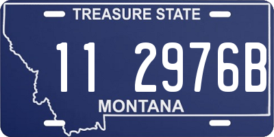MT license plate 112976B