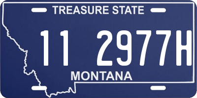 MT license plate 112977H