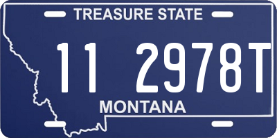 MT license plate 112978T