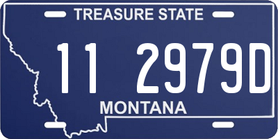 MT license plate 112979D