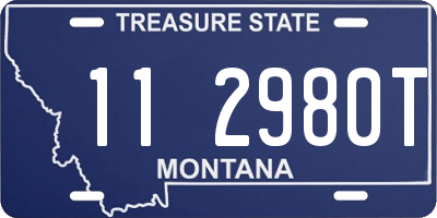 MT license plate 112980T