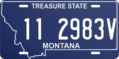 MT license plate 112983V